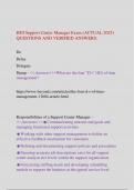 HDI Support Center Manager Exam &lpar;ACTUAL 2025&sol;2026&rpar; QUESTIONS AND VERIFIED ANSWERS&period;