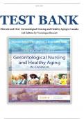 Test Bank for Ebersole and Hess' Gerontological Nursing and Healthy Aging in Canada 3rd Edition by Veronique Boscart ISBN 9780323778749&comma; All Chapters &vert; Complete Guide A&plus;&vert; BEST COPY