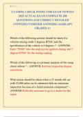 CA SMOG CHECK INSPECTOR EXAM NEWEST  2025 ACTUAL EXAM COMPLETE 200  QUESTIONS AND CORRECT DETAILED  ANSWERS &lpar;VERIFIED ANSWERS&rpar; &vert;ALREADY  GRADED A&plus;
