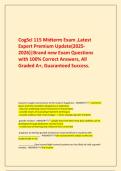      CogSci 115 Midterm Exam &comma;Latest Expert Premium Update&lpar;2025-2026&rpar;&vert;Brand new Exam Questions with 100&percnt; Correct Answers&comma; All Graded A&plus;&comma; Guaranteed Success&period;