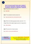 BIO 305 EXAM QUESTIONS AND CORRECT  DETAILED ANSWERS &lpar;VERIFIED ANSWERS&rpar;  &vert;&vert;ALREADY GRADED A&plus;&vert;&vert;NEWEST VERSION