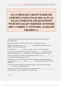 AFAA PRIMARY GROUP EXERCISE CERTIFICATION EXAM 2025 ACTUAL EXAM COMPLETE 250 QUESTIONS WITH DETAILED VERIFIED ANSWERS &lpar;100&percnt; CORRECT ANSWERS&rpar; &sol;ALREADY GRADED A&plus;