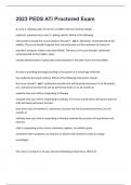 PEDS ATI Proctored Exam 2023&sol;2024&period; 121 Questions And Verified Answers 