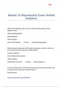 Module 10 Reproductive Exam Verified Answers&excl;&excl;