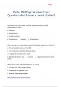 Patho GU-Reproductive Exam Questions And Answers Latest Update&excl;&excl;