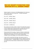WGU D481 SECURITY FOUNDATIONS  EXAM QUESTIONS WITH ALL ANSWERS CORRECT