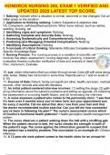 HONDROS NURSING 200&comma; EXAM 1 VERIFIED AND UPDATED 2025 LATEST TOP SCORE&period;