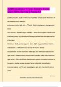 AAMI Anatomy 1 Final Review Exam  Q&A 100&percnt; Solved &vert; Rated A&plus;