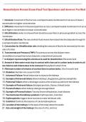 Hemodialysis Bonnet Exam Final Test Questions and Answers Verified