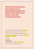  CPSI Practice Exam Questions&comma; Latest Expert Premium Update2025&vert;Brand new Exam Questions With 100&percnt; Correct Answers&comma; All Graded A&plus;&comma;Guaranteed Success&period;