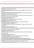Fresenius Hemodialysis Study Guide Exam Questions and Correct Answers