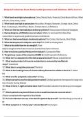 Dialysis Technician Exam Study Guide Questions and Solutions 100&percnt; Correct