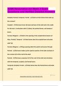 AAMI Restorative Art Week 2 Exam  Questions and Verified Detailed Answers
