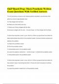 Orthotics and Prosthetics Latest Exams Bundle with Complete Solutions 2025