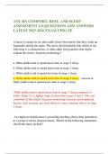 ATI&colon; RN COMFORT&comma; REST&comma; AND SLEEP ASSESSMENT 2&period;0 &vert;QUESTIONS AND ANSWERS LATEST 2025-2026 EXAM UPDATE