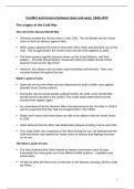 Cold War Revision Notes&colon; Conflict and Tension Between East and West &lpar;1945-1972&rpar;