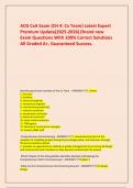  ACG CxA Exam &lpar;CH 4&colon; Cx Team&rpar; Latest Expert Premium Update&lpar;2025-2026&rpar;&vert;Brand new Exam Questions With 100&percnt; Correct Solutions All Graded A&plus;&comma; Guaranteed Success&period;