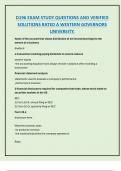 D196 EXAM STUDY QUESTIONS AND VERIFIED  SOLUTIONS RATED A WESTERN GOVERNORS  UNIVERSITY