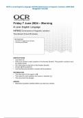 OCR A Level English Language H470&sol;02 Dimensions of linguistic variation JUNE 2024 MergedQP AND MS