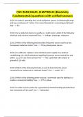 NYC RMO EXAM&comma; CHAPTER 23 &lpar;Electricity Fundamentals&rpar; questions with verified answers