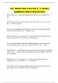 NYC RMO EXAM&comma; CHAPTER 20 &lpar;Controls&rpar; questions with verified answers