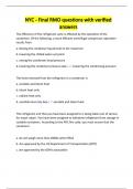 NYC - Final RMO questions with verified answers