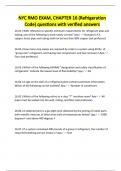NYC RMO EXAM&comma; CHAPTER 16 &lpar;Refrigeration Code&rpar; questions with verified answers