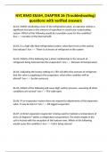 NYC RMO EXAM&comma; CHAPTER 26 &lpar;Troubleshooting&rpar; questions with verified answers