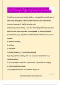 CHC Auditing & Monitoring &lpar;2&rpar; Exam  Questions with 100&percnt; Correct Answers