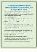 FCS 340 &lpar;Money Management&rpar; EXAM 3  QUESTIONS AND VERIFIED SOLUTIONS 100&percnt;  ACCURATE AND VERIFIED