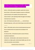 CHL Final Exam Questions with 100&percnt;  Correct Answers &vert; Latest Update