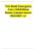 Test Bank For Emergency Care&comma; 14th Edition by Daniel Limmer Michael F&period; O'KeefeEdward T&period; Dickinson Chapter 1-41