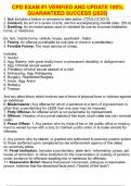 CPD EXAM &num;1 VERIFIED AND UPDATE 100&percnt; GUARANTEED SUCCESS &vert;2025&vert;
