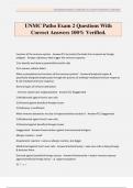 UNMC Patho Exam 2 Questions With Correct Answers 100&percnt; Verified&period;