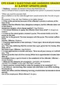 CPD EXAM 2 QUESTIONS AND ANSWERS GRADED A&plus; &vert;LATEST UPDATE&vert; &vert;2025&vert;