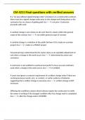 CM 4211 Final questions with verified answer1
