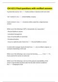 CM 4211 Final questions with verified answers&period;