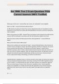 Soc 3900&colon; Test 2 Exam Questions With Correct Answers 100&percnt; Verified&period;