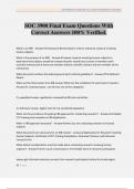 SOC 3900 Final Exam Questions With Correct Answers 100&percnt; Verified&period;