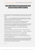 SOC 3900 Midterm Exam Questions With Correct Answers 100&percnt; Verified&period;