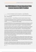 Soc 3900 Midterm 1 Exam Questions With Correct Answers 100&percnt; Verified&period;