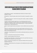 EDU120 Exam Unit 4- Old Adulthood Study Guide 100&percnt; Verified