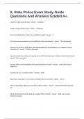 IL State Police Exam Study Guide Questions And Answers Graded A&plus;&period;