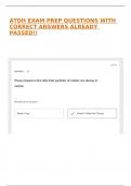 ATDH EXAM PREP QUESTIONS WITH CORRECT ANSWERS ALREADY PASSED&excl;&excl;