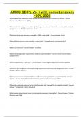 AMMO CDC's Vol 1 with correct answers 100&percnt; 2025