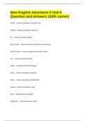 New English Adventure 2 Unit 5 Question and answers 100&percnt; correct 