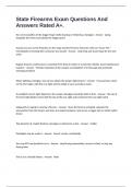 State Firearms Exam Questions And Answers Rated A&plus;&period;