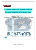 Test Bank - International Business&colon; Environments & Operations&comma; 17th Edition by Daniels&comma; Radebaugh & Sullivan&comma;  All 1-20 Chapters Covered &comma;Latest Edition