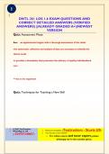 DNTL 261 LOS 1-6 EXAM QUESTIONS AND  CORRECT DETAILED ANSWERS &lpar;VERIFIED  ANSWERS&rpar; &vert;&vert;ALREADY GRADED A&plus;&vert;&vert;NEWEST  VERSION