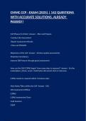 CMMC CCP - EXAM &lpar;2025&rpar; &vert; 142 QUESTIONS WITH ACCURATE SOLUTIONS&comma; ALREADY PASSED&excl;&excl;